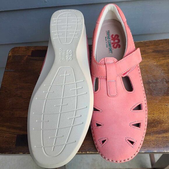 SAS Roamer Pink Mary Jane Comfort Shoes size 9 1/2M - Picture 9 of 13